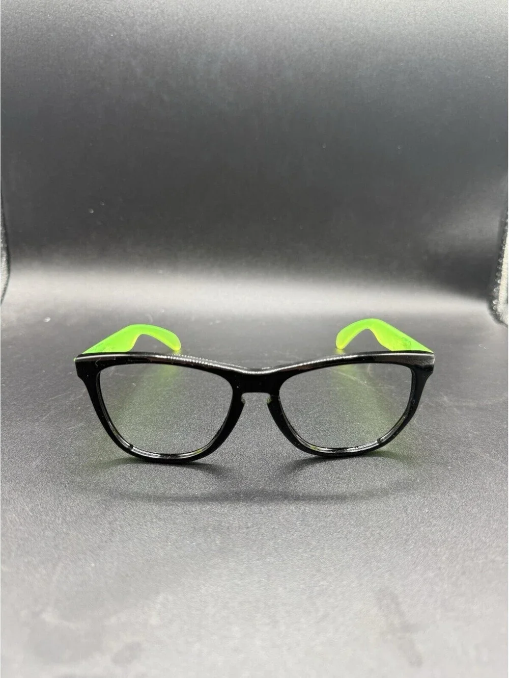 Oakley Frogskin Polished Black/Blacklight Green Frame